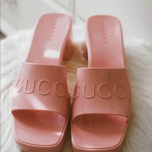 Gucci rubber slide sandal
